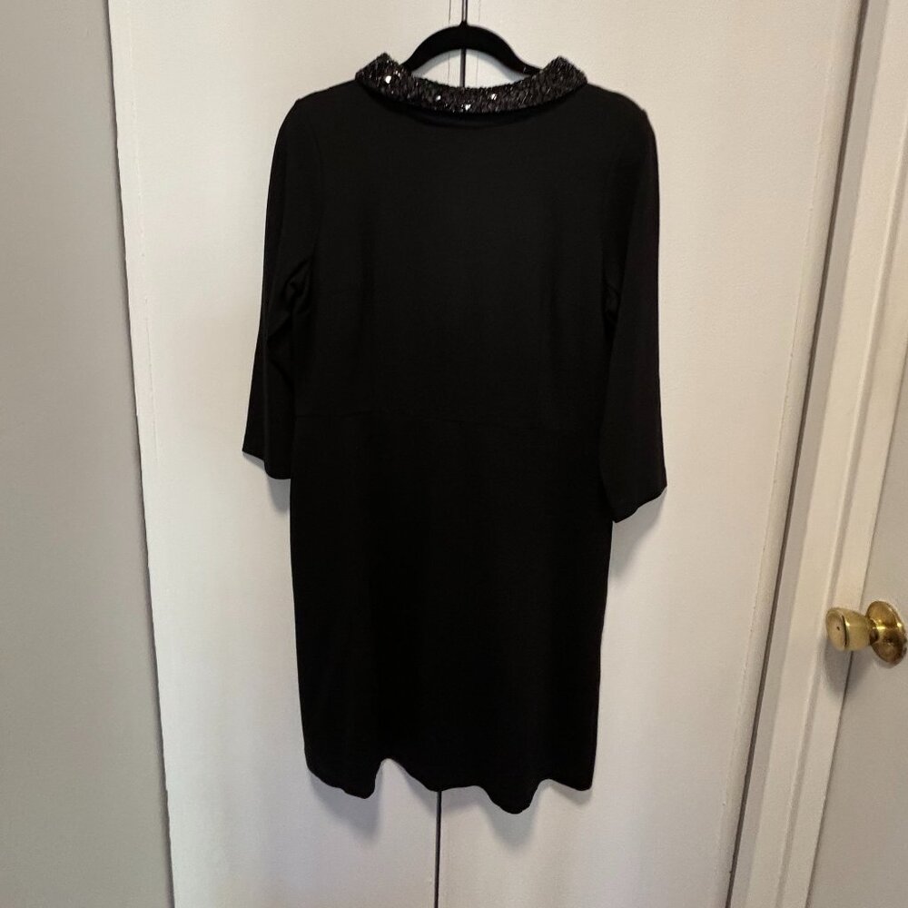Talbots Vintage Inspired Cocktail Dress with Sequined Collar 12P NWT